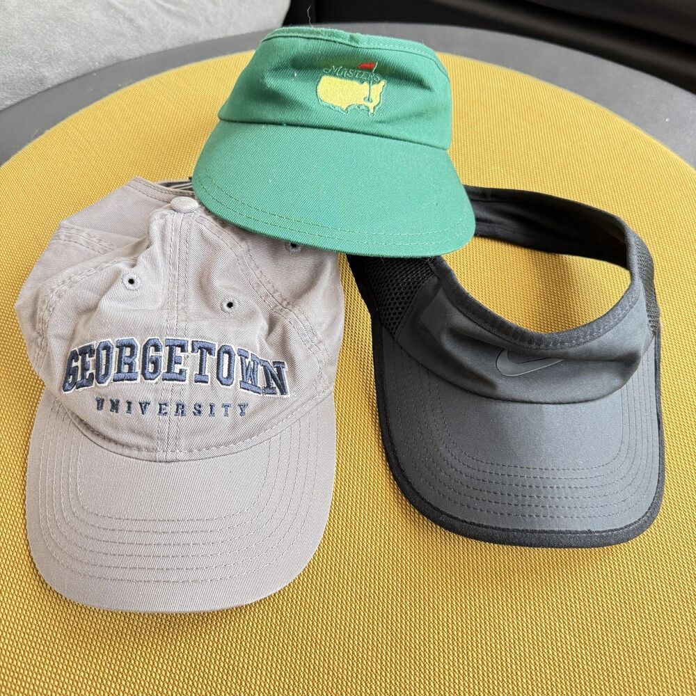 Bundle PGA Master, Nike and Georgetown Hoyas Hat Cap Strap NCAA College